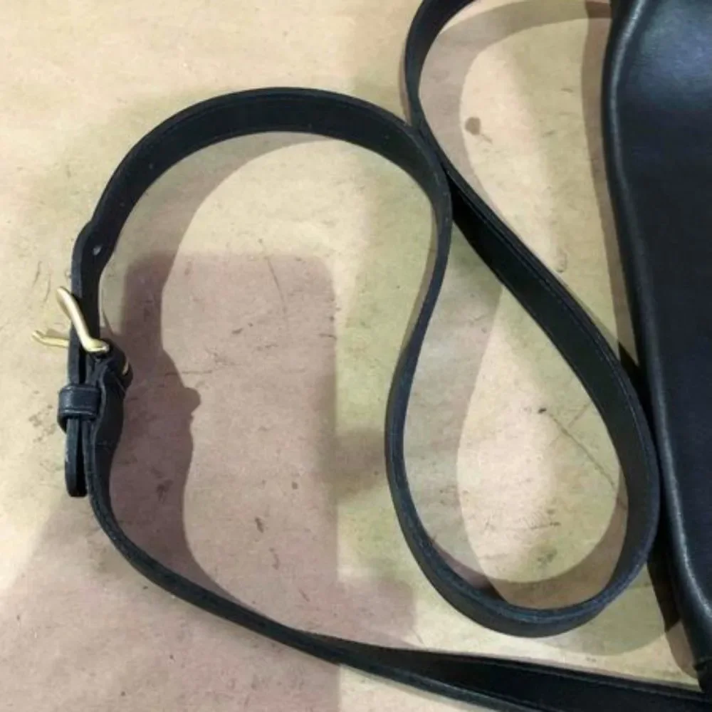 Coach black leather